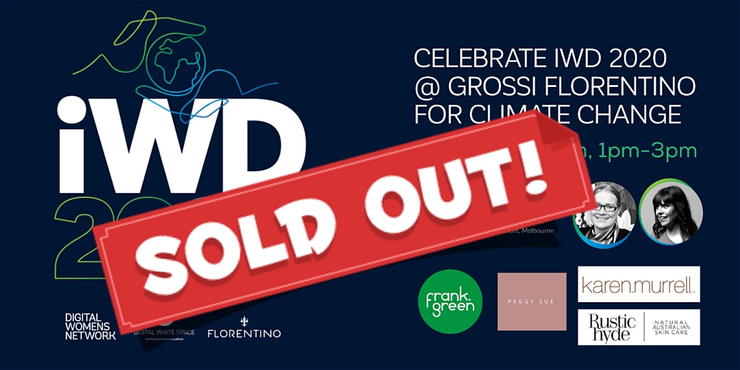 Celebrate IWD 2020 @ Grossi Florentino for Climate Change